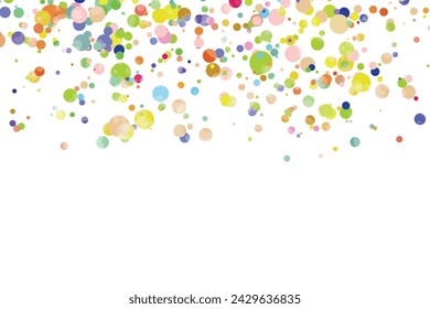 Light multicolor background, colorful vector texture with circles. Splash effect banner. Glitter silver dot abstract illustration with blurred drops of rain. Pattern for web page, banner,poster, card.