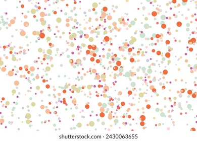 Light multicolor background, colorful vector texture with circles. Splash effect banner. Glitter silver dot abstract illustration with blurred drops of rain. Pattern for web page, banner,poster, card.