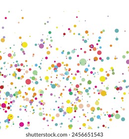 Light multicolor background, colorful vector texture with circles. Splash effect banner. Glitter silver dot abstract illustration with blurred drops of rain. Pattern for web page, banner,poster, card.