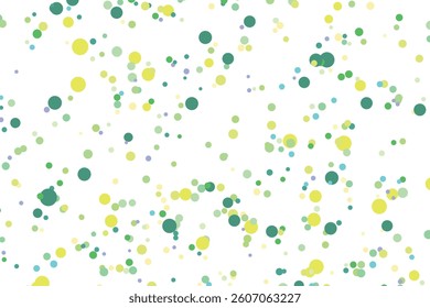 Light multicolor background, colorful vector texture with circles. Splash effect banner. Glitter silver dot abstract illustration with blurred drops of rain. Pattern for web page, banner,poster, card.