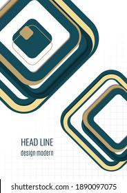 Light multicolor background with round square shapes. Abstract background for your design. Modern vector illustration.