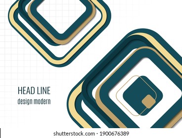 Light multicolor background with round square shapes. Abstract background for your design. Modern vector illustration.