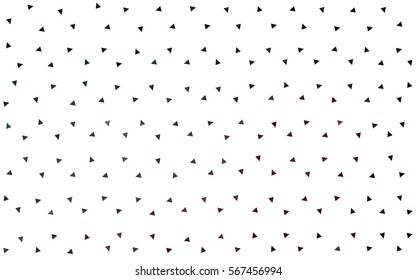 Light multicolor, blue, green, red vector geometric simple minimalistic background, which consist of triangles on white background. Triangular pattern with gradient for your business design. 