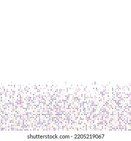 Light multicolor dotted background, colorful vector texture with circles. Glitter abstract illustration with blurred drops of rain. Pattern for ads, web page, wallpaper, poster, banner. Copy space.