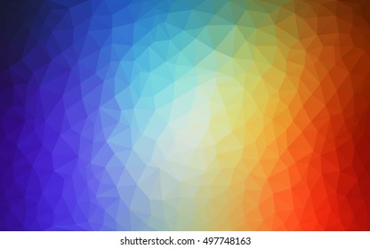 Light multicolor low poly template. A vague abstract illustration with gradient. A completely new template for your business design.