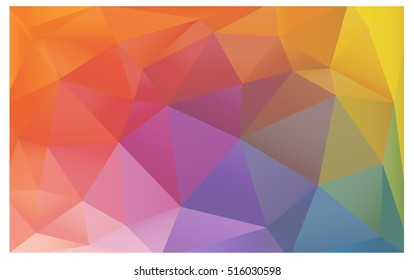 Light Multicolor modern geometrical abstract background. Texture, seamless background. Geometric background in Origami style with gradient. 
