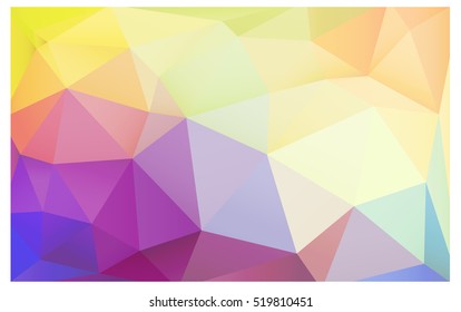 Light Multicolor modern geometrical abstract background. Texture, seamless background. Geometric background in Origami style with gradient. 