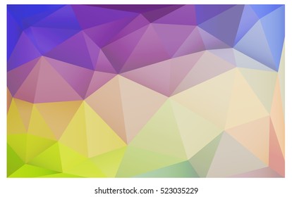 Light Multicolor modern geometrical abstract background. Texture, seamless background. Geometric background in Origami style with gradient. 