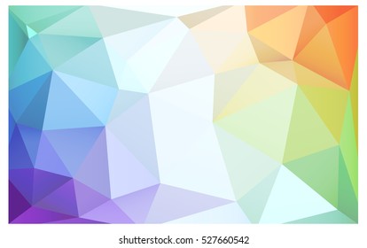 Light Multicolor modern geometrical abstract background. Texture, seamless background. Geometric background in Origami style with gradient. 