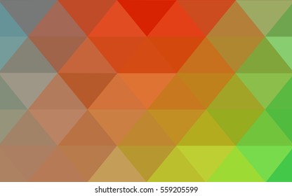 Light Multicolor Pattern. Seamless triangular template. Geometric sample. Repeating routine with triangle shapes. Seamless texture for your design. Pattern can be used for background.