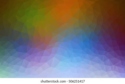 Light multicolor polygonal background. Brand-new colored illustration in blurry style with gradient. The polygonal design can be used for your web site.
