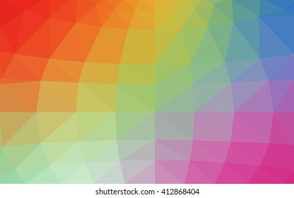 Light multicolor polygonal illustration, which consist of triangles. Triangular design for your business. Geometric background in Origami style with gradient.