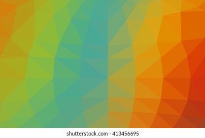 Light multicolor polygonal illustration, which consist of triangles. Triangular design for your business. Geometric background in Origami style with gradient.