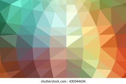 Light multicolor polygonal illustration, which consist of triangles. Triangular design for your business. Geometric background in Origami style with gradient.