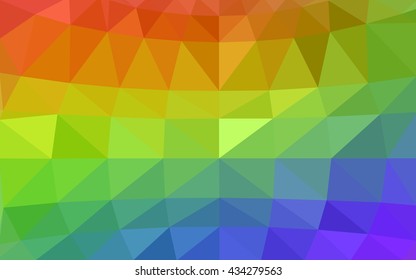 Light multicolor polygonal illustration, which consist of triangles. Triangular design for your business. Geometric background in Origami style with gradient.
