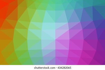 Light multicolor polygonal illustration, which consist of triangles. Triangular design for your business. Geometric background in Origami style with gradient.
