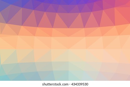 Light multicolor polygonal illustration, which consist of triangles. Triangular design for your business. Geometric background in Origami style with gradient.
