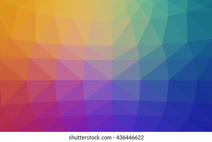 Light multicolor polygonal illustration, which consist of triangles. Triangular design for your business. Geometric background in Origami style with gradient.