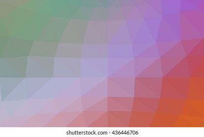 Light multicolor polygonal illustration, which consist of triangles. Triangular design for your business. Geometric background in Origami style with gradient.