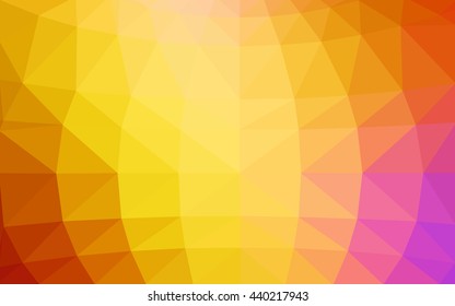 Light multicolor polygonal illustration, which consist of triangles. Triangular design for your business. Geometric background in Origami style with gradient.
