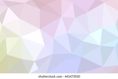 Light multicolor polygonal illustration, which consist of triangles. Triangular design for your business. Geometric background in Origami style with gradient.