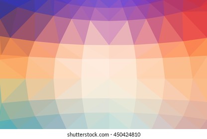 Light multicolor polygonal illustration, which consist of triangles. Triangular design for your business. Geometric background in Origami style with gradient.