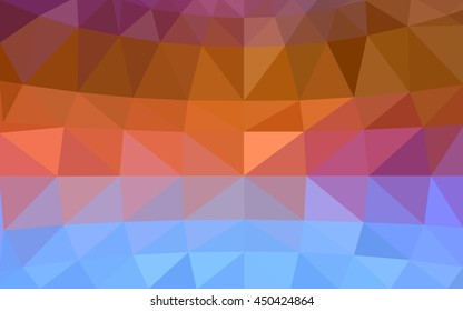 Light multicolor polygonal illustration, which consist of triangles. Triangular design for your business. Geometric background in Origami style with gradient.