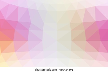 Light multicolor polygonal illustration, which consist of triangles. Triangular design for your business. Geometric background in Origami style with gradient.