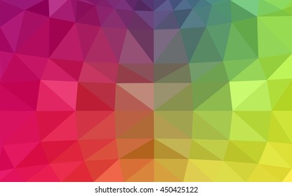 Light multicolor polygonal illustration, which consist of triangles. Triangular design for your business. Geometric background in Origami style with gradient.