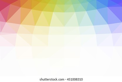 Light multicolor polygonal illustration, which consist of triangles. Triangular design for your business. Geometric background in Origami style with gradient.