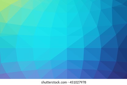Light multicolor polygonal illustration, which consist of triangles. Triangular design for your business. Geometric background in Origami style with gradient.