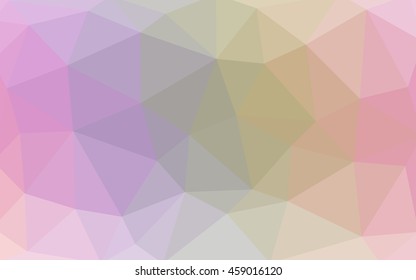 Light multicolor polygonal illustration, which consist of triangles. Triangular design for your business. Geometric background in Origami style with gradient.