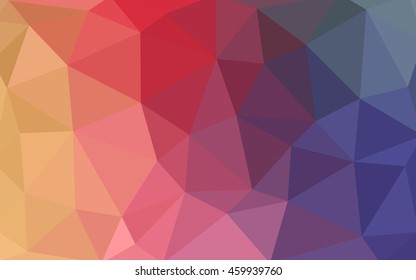 Light multicolor polygonal illustration, which consist of triangles. Triangular design for your business. Geometric background in Origami style with gradient.