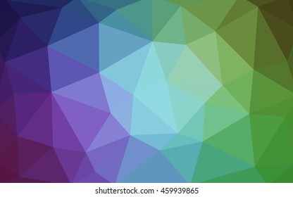 Light multicolor polygonal illustration, which consist of triangles. Triangular design for your business. Geometric background in Origami style with gradient.