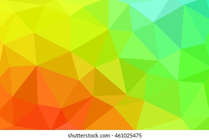 Light multicolor polygonal illustration, which consist of triangles. Triangular design for your business. Geometric background in Origami style with gradient.