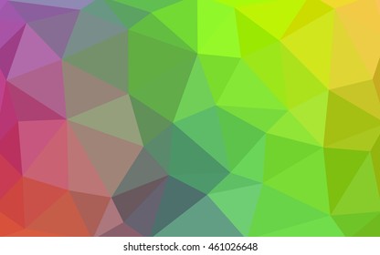 Light multicolor polygonal illustration, which consist of triangles. Triangular design for your business. Geometric background in Origami style with gradient.