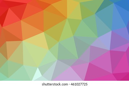 Light multicolor polygonal illustration, which consist of triangles. Triangular design for your business. Geometric background in Origami style with gradient.