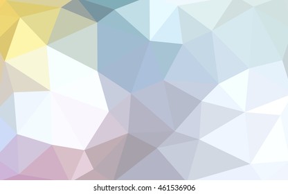 Light multicolor polygonal illustration, which consist of triangles. Triangular design for your business. Geometric background in Origami style with gradient.