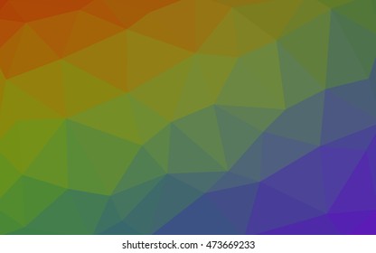 Light multicolor polygonal illustration, which consist of triangles. Triangular design for your business. Geometric background in Origami style with gradient.