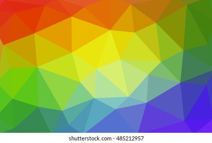 Light multicolor polygonal illustration, which consist of triangles. Triangular design for your business. Geometric background in Origami style with gradient.