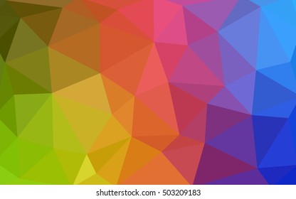 Light multicolor polygonal illustration, which consist of triangles. Triangular design for your business. Geometric background in Origami style with gradient.