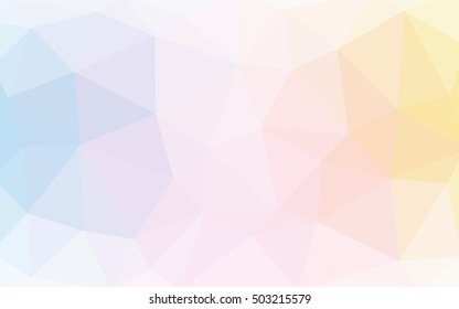 Light multicolor polygonal illustration, which consist of triangles. Triangular design for your business. Geometric background in Origami style with gradient.