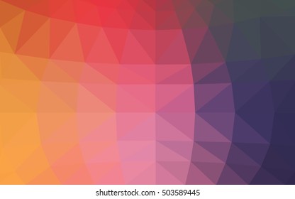 Light multicolor polygonal illustration, which consist of triangles. Triangular design for your business. Geometric background in Origami style with gradient.