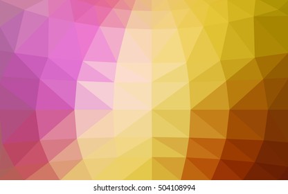 Light multicolor polygonal illustration, which consist of triangles. Triangular design for your business. Geometric background in Origami style with gradient.