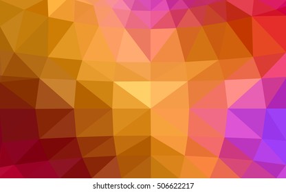 Light multicolor polygonal illustration, which consist of triangles. Triangular design for your business. Geometric background in Origami style with gradient.