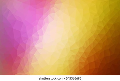 Light Multicolor polygonal illustration, which consist of triangles. Triangular design for your business. Creative geometric background in Origami style with gradient