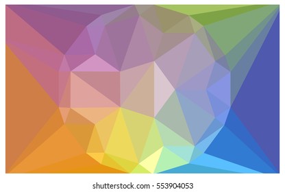 Light Multicolor polygonal illustration, which consist of triangles with a gemstone in center. Triangular design of a huge diamond for your business. Creative geometric background of gems.