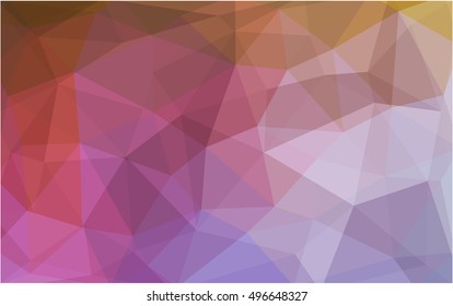 Light multicolor polygonal template. Shining illustration, which consist of triangles. The polygonal design can be used for your web site.