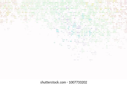 Light Multicolor, Rainbow vector abstract pattern with circles. Geometry template for your business design. Background with colored spheres.