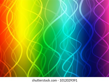 Light Multicolor, Rainbow vector abstract doodle template. Colorful illustration in abstract style with doodles and Zen tangles. Hand painted design for web, wrapping, wallpaper.